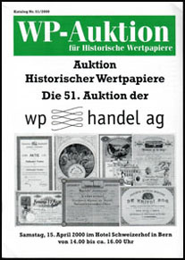 2000 WP-Auktion für Historische Wertpapier auction catalog